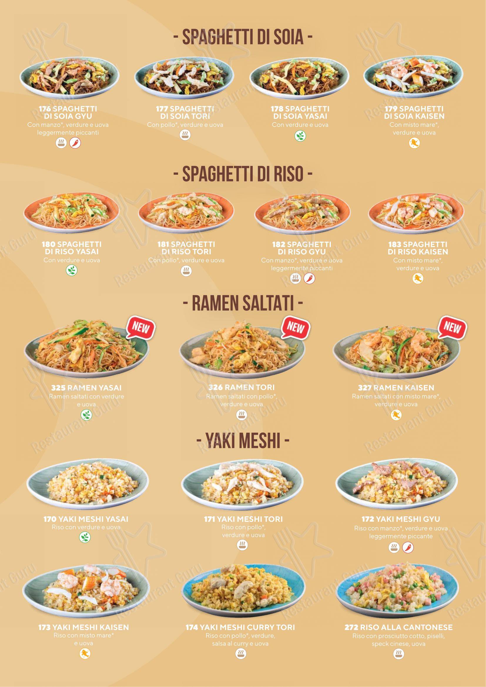 Menu bar per Sushiko Riva del Garda - Blue Garden ristorante