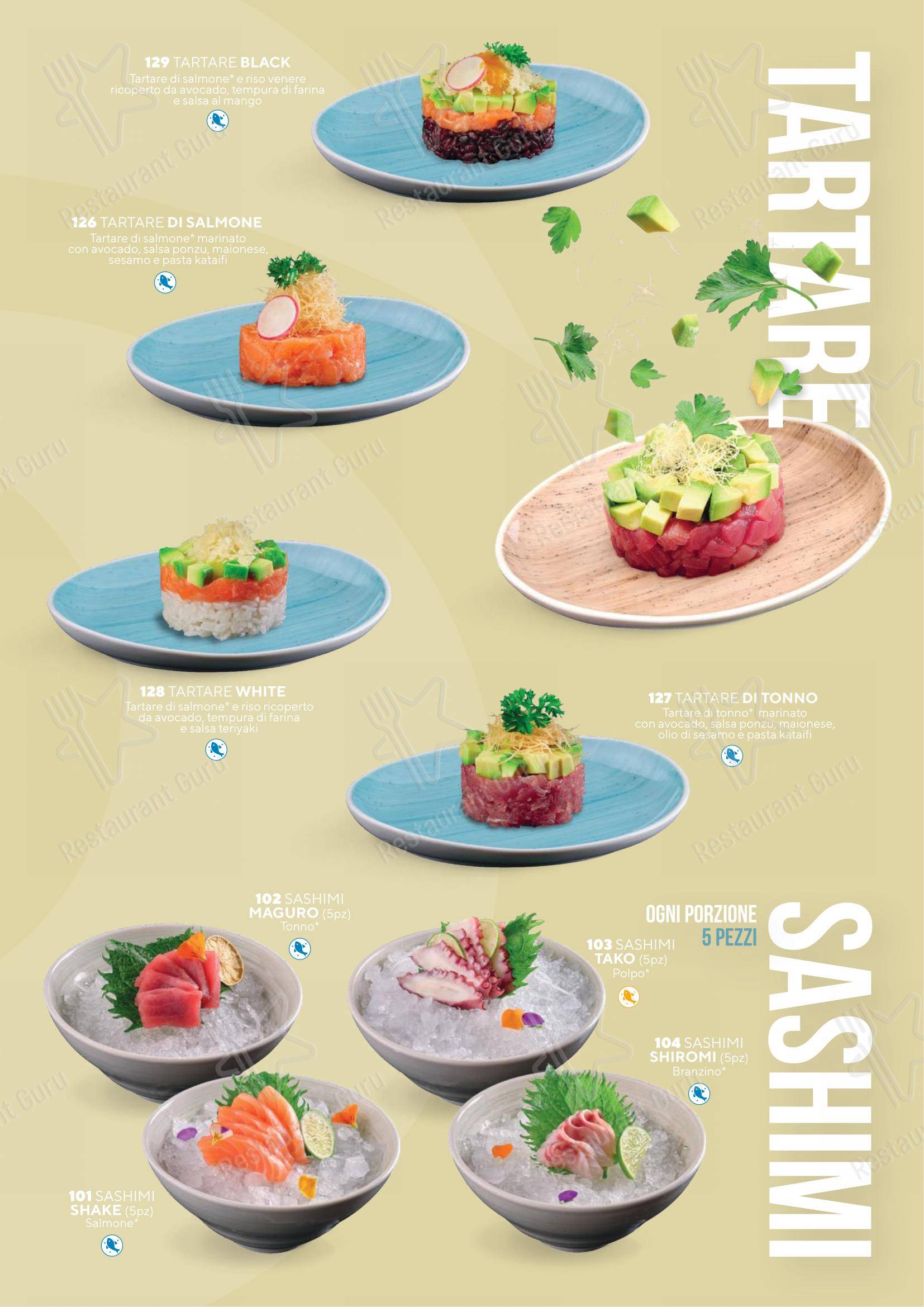 Menu bar per Sushiko Riva del Garda - Blue Garden ristorante