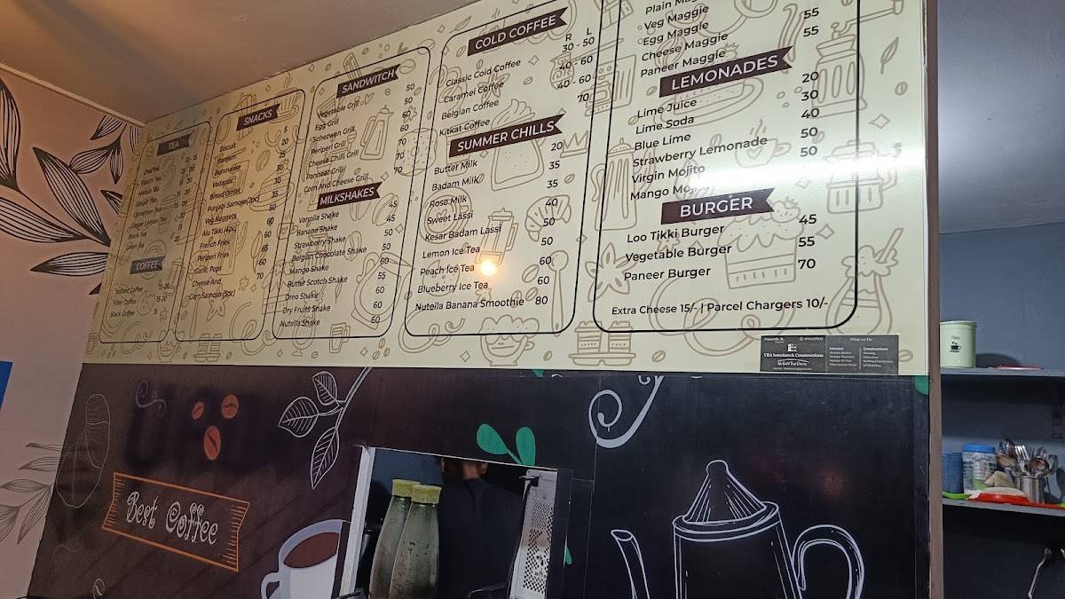TEADAY menu
