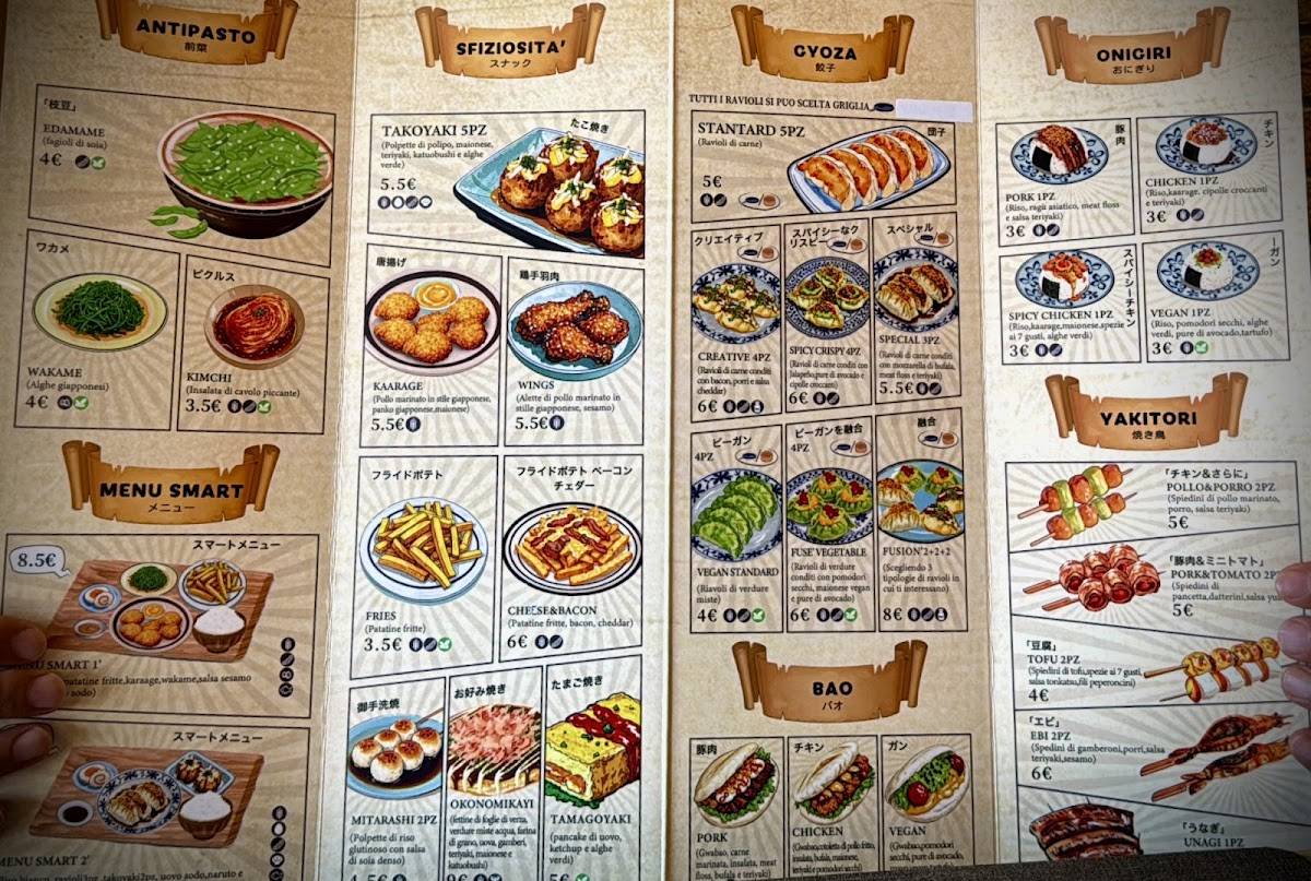Menu di TOKII RAMEN 