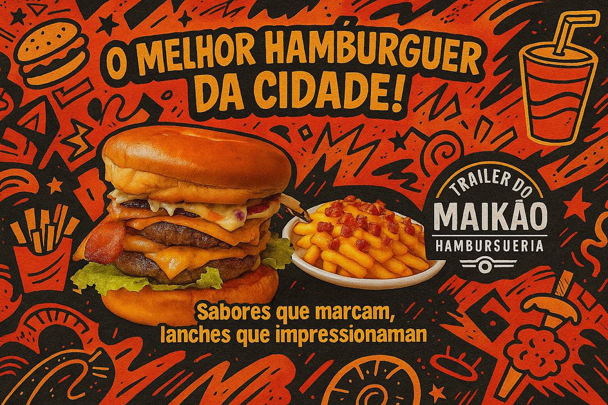 TRAILLER DO MAIKÃO HAMBURGUERIA cardápio