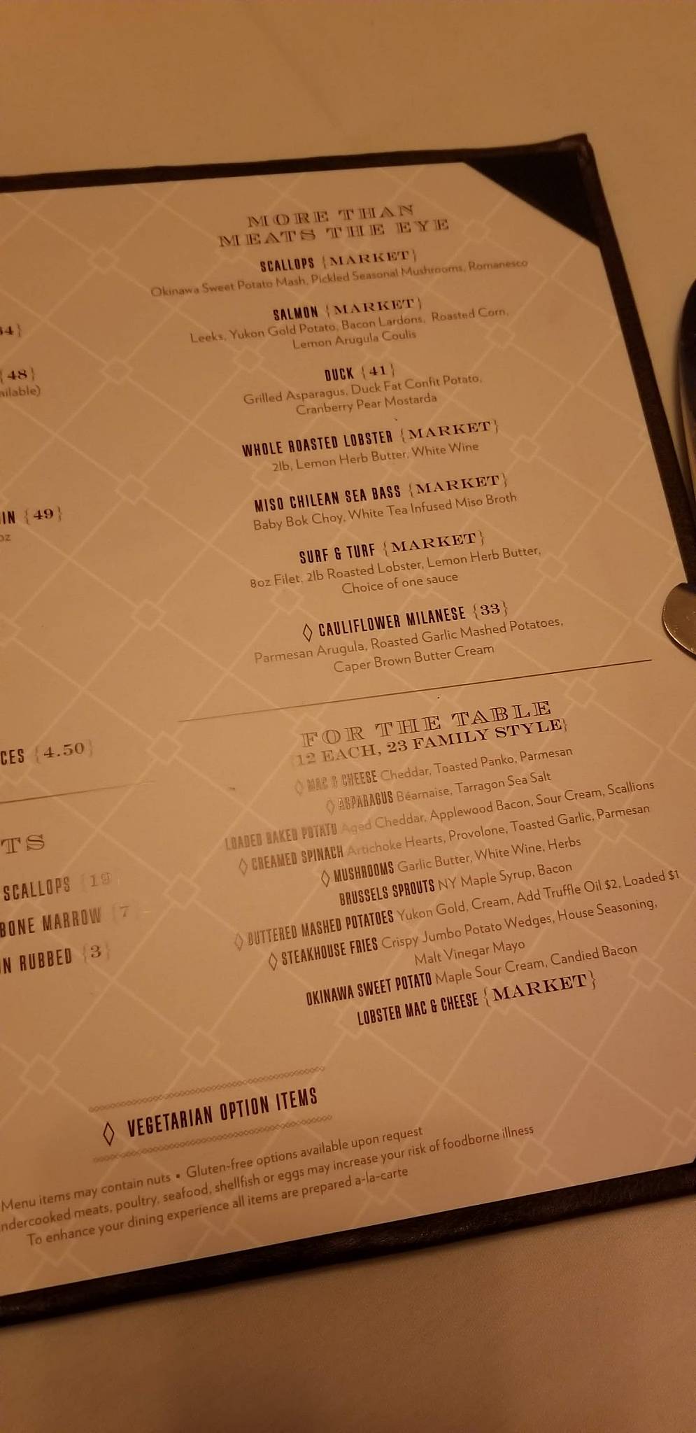 Menu at TS Steakhouse, Verona, Patrick Rd