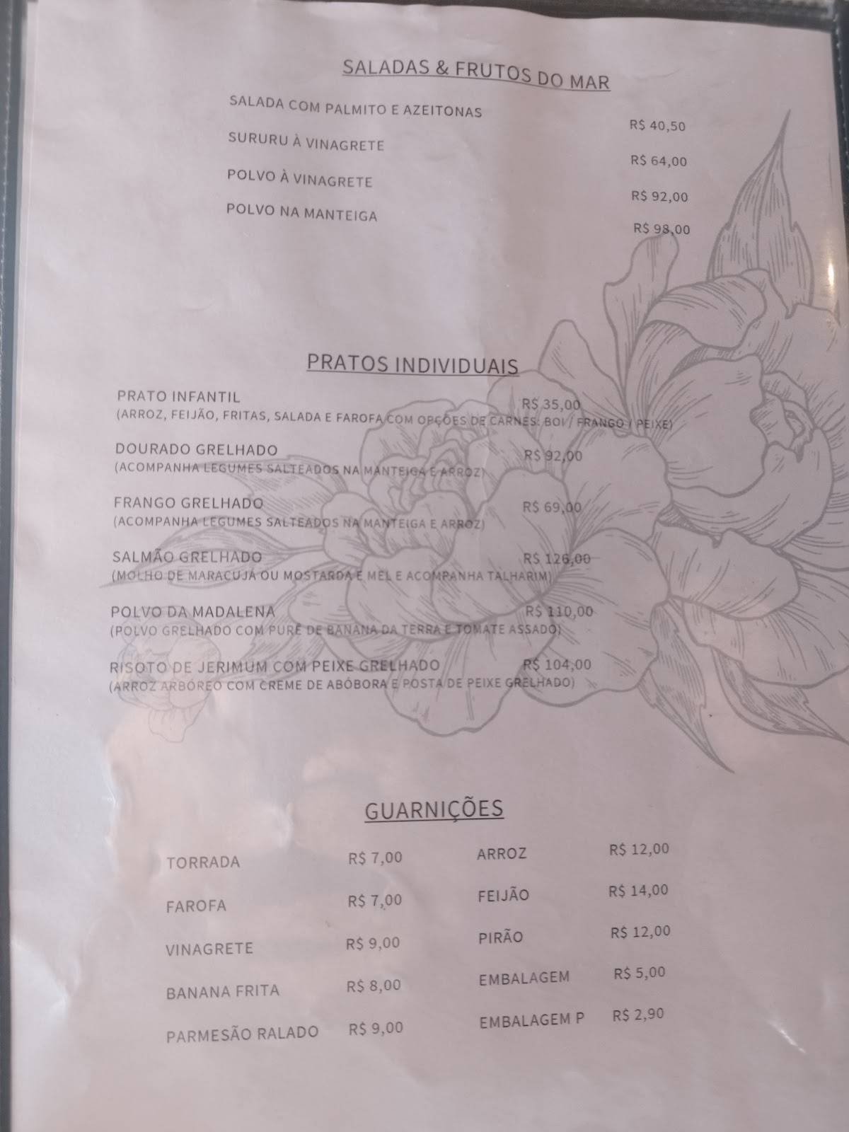 Taberna da Madalena cardápio