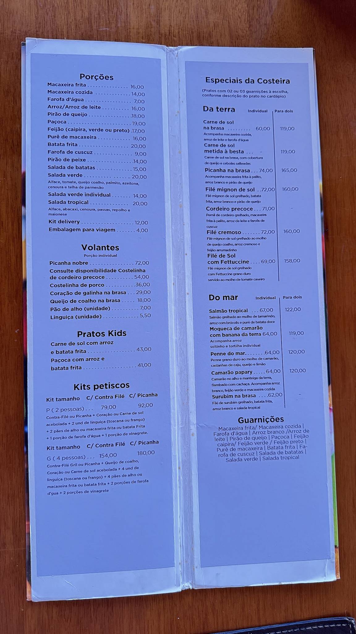 Tábua de Carne - Via Costeira cardápio