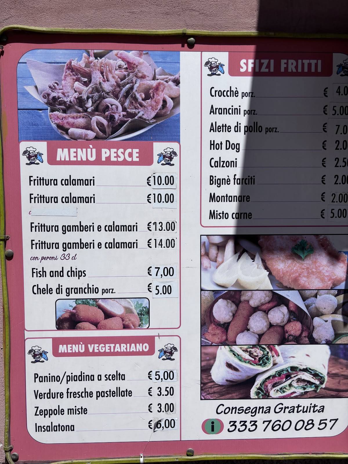 Menu di Take Away Meat and Fish pollo allo spiedo 