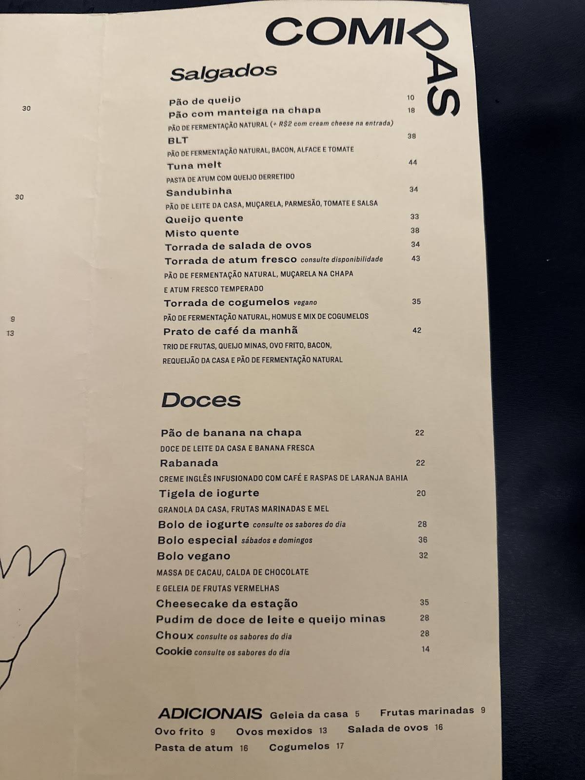 Takkø Café - Vila Buarque cardápio