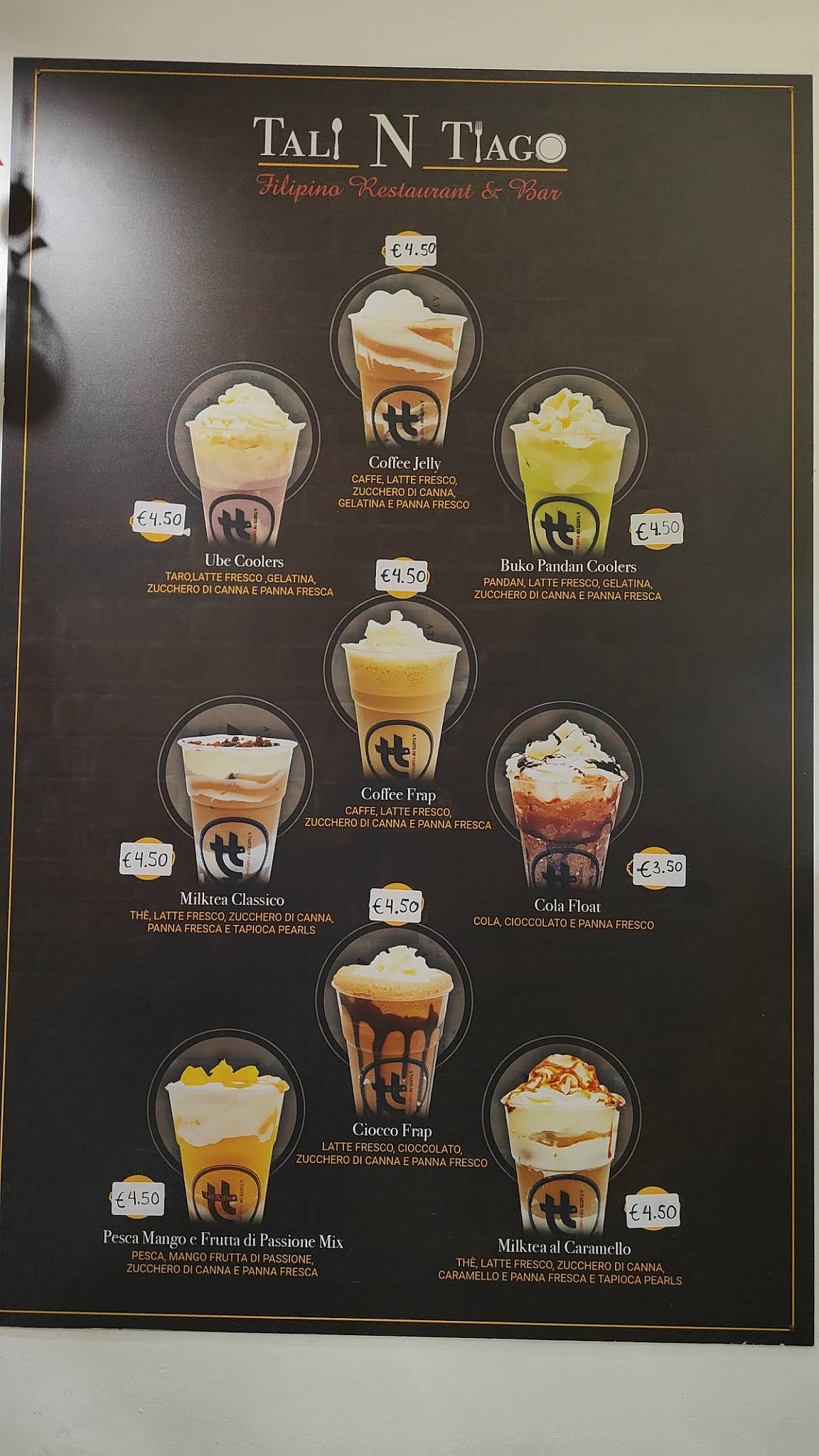 Menu di Tali N Tiago 