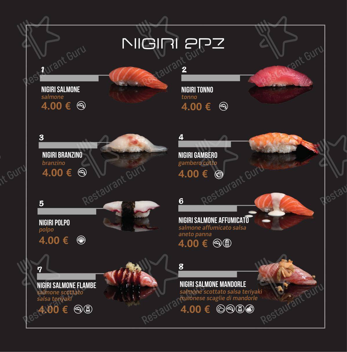 Taro Sushi in Frosinone - Menu