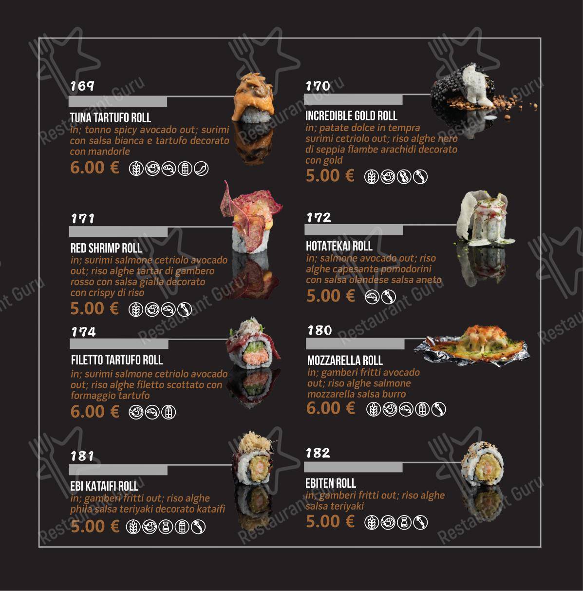 Menu per Taro Sushi in Frosinone