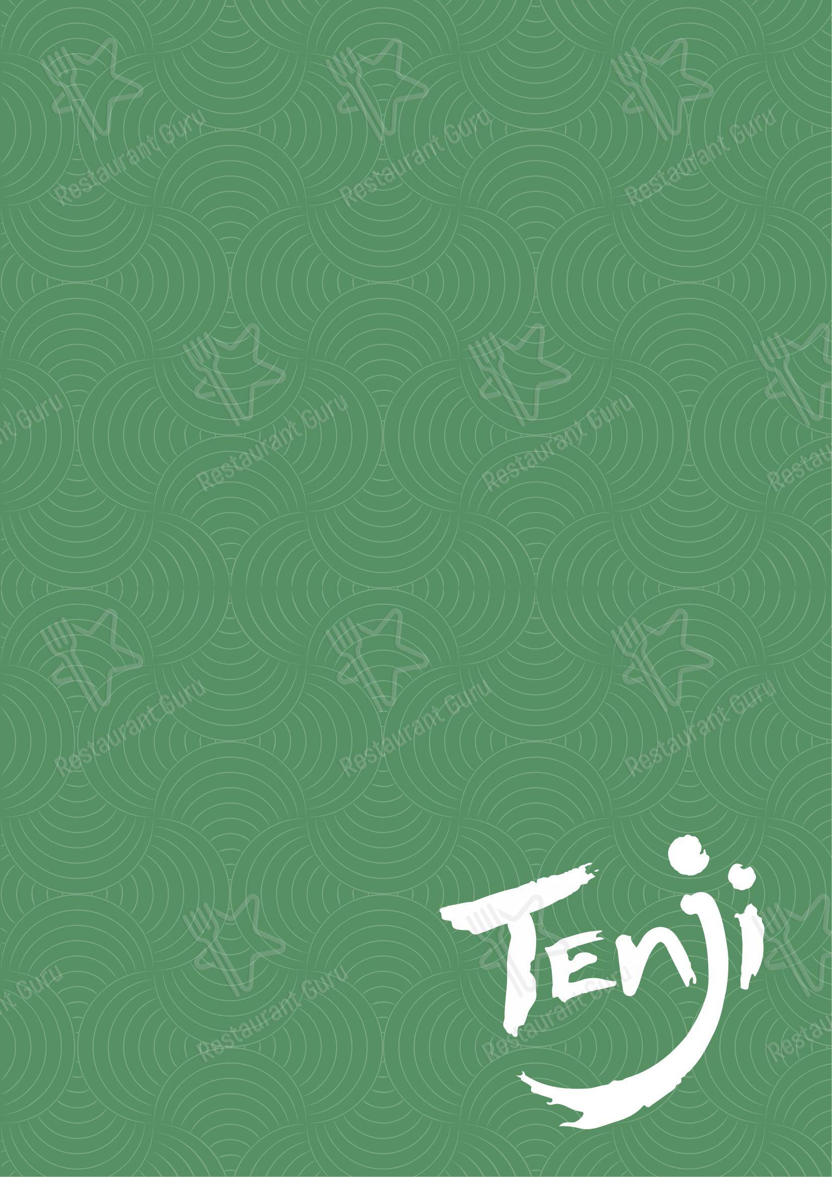 Menu di Tenji Ristorante Giapponese - Menu bar
