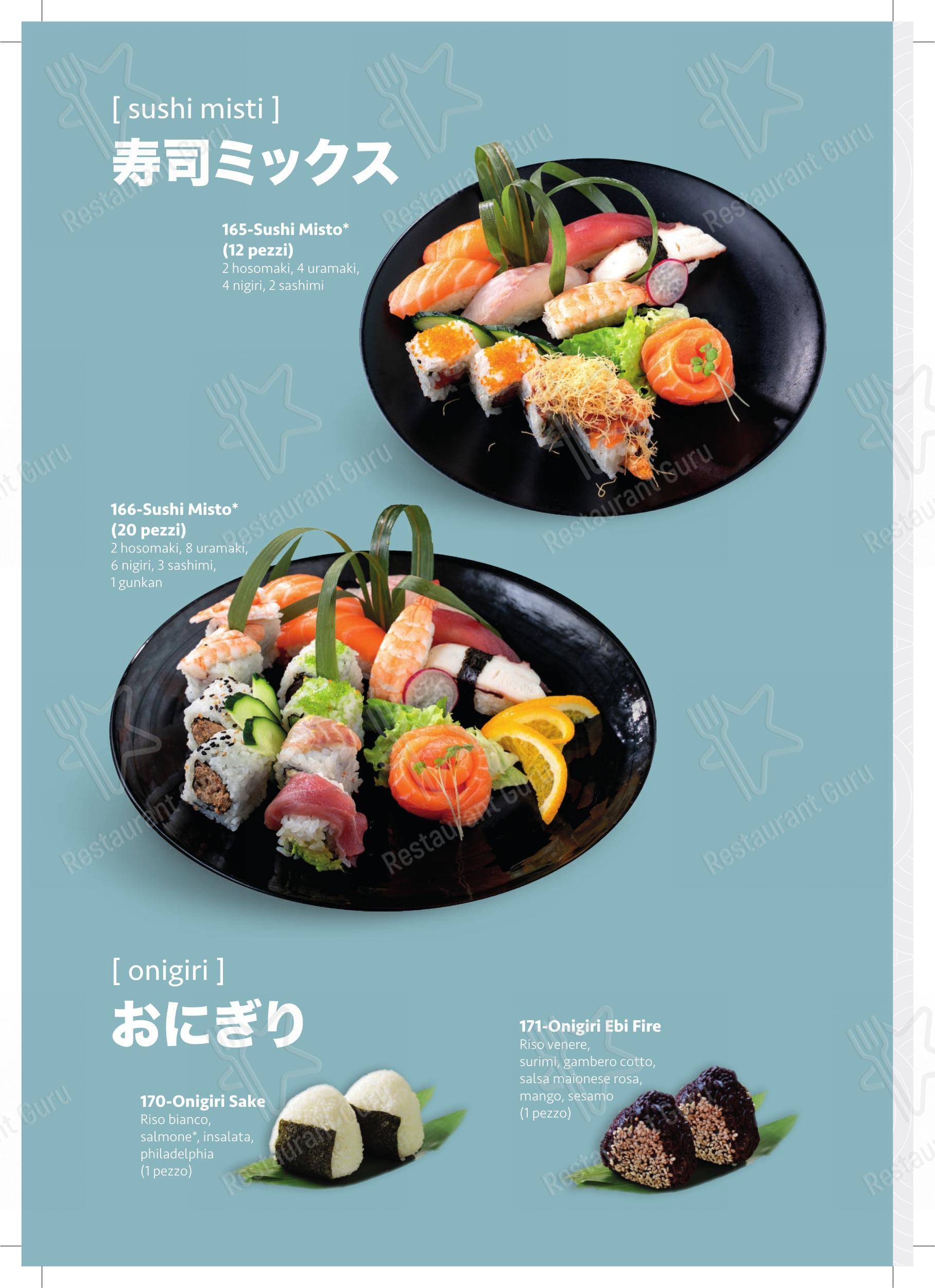 Menu di Tenji Ristorante Giapponese - Menu