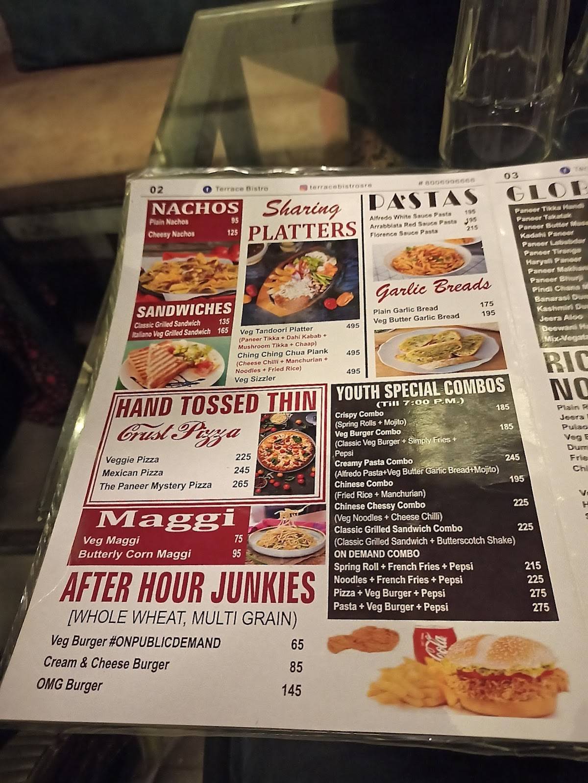 Menu at Terrace Bistro, Saharanpur