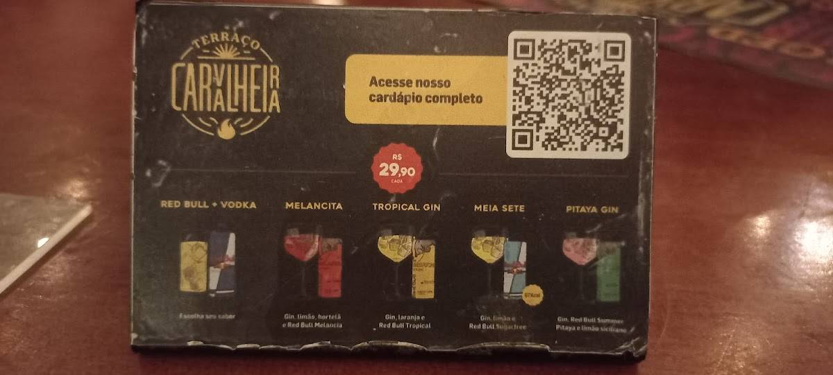 Terraço Carvalheira cardápio