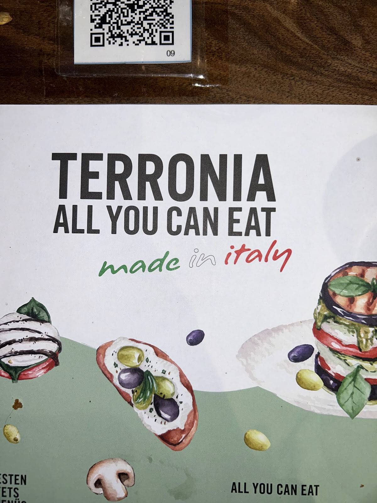 Menu di Terronia Ristorante Pizzeria 