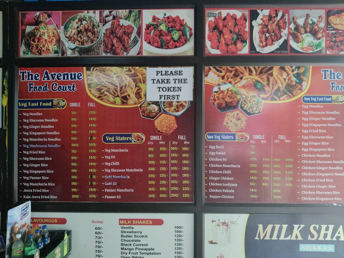 The Avenue Food Court menu