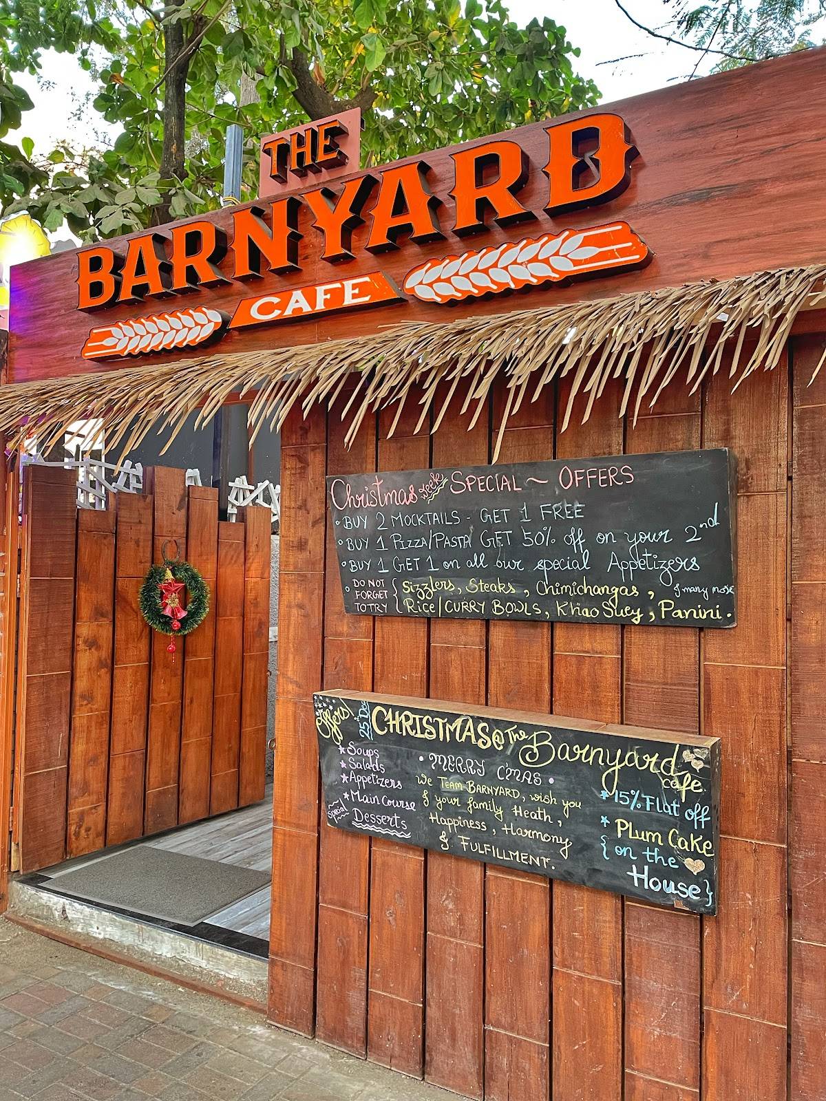 The Barnyard Cafe menu