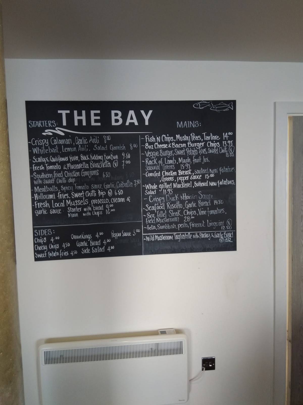 Menu at The Bay Bar & Restaurant, Kingsand
