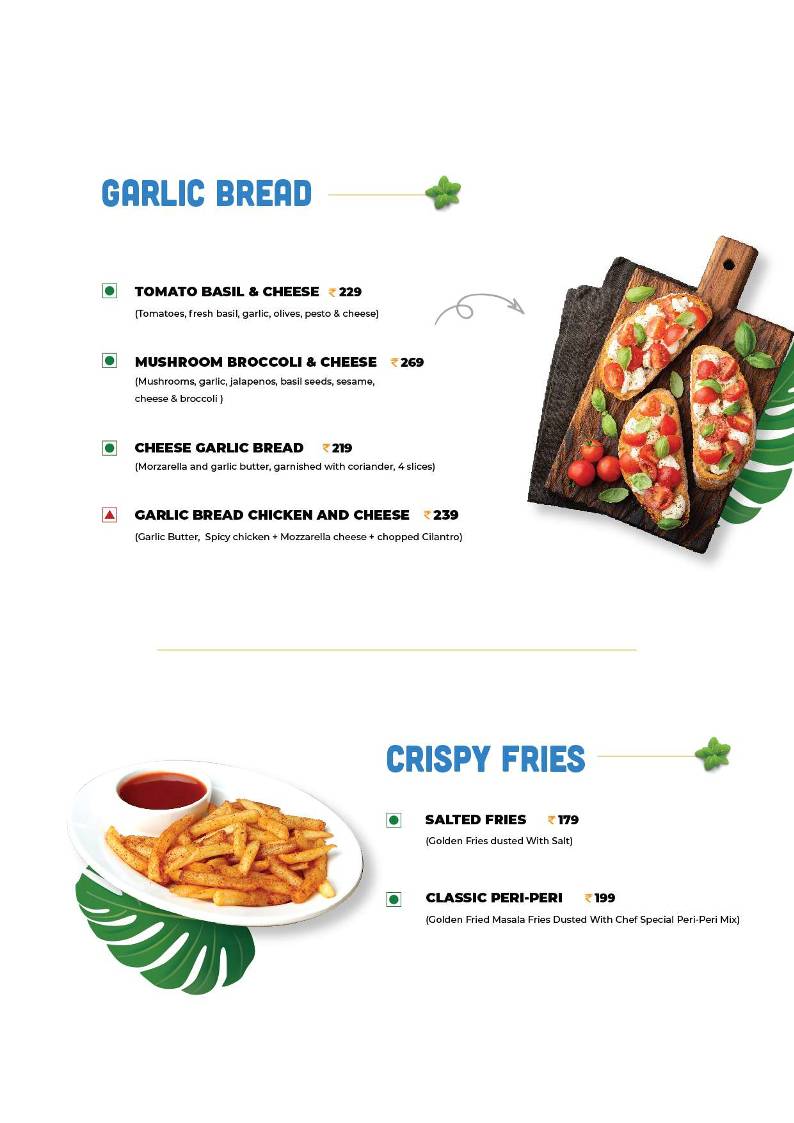 The Black Coffee Cafe menu