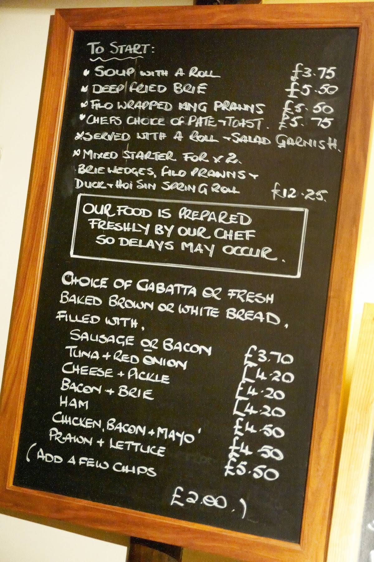 Menu at The Boars Head Inn Crowborough pub & bar, Crowborough