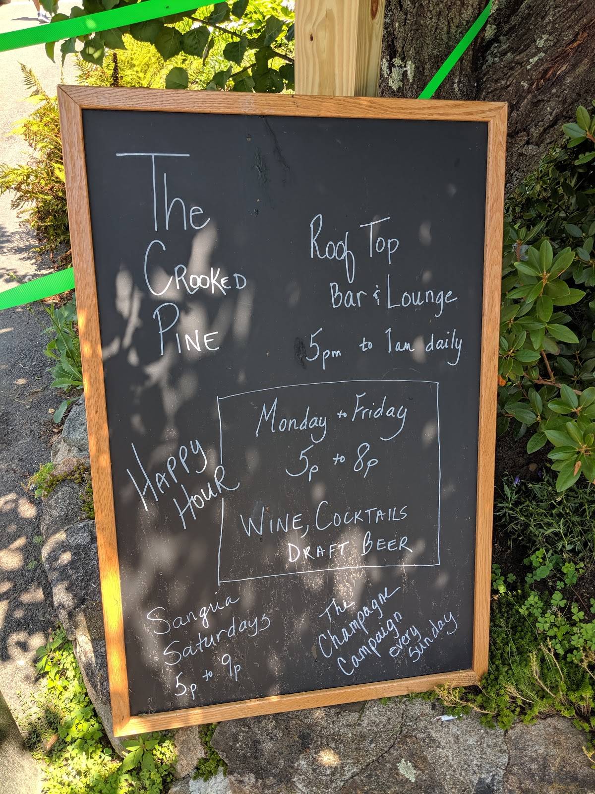 Menu at The Crooked Pine pub & bar, Ogunquit
