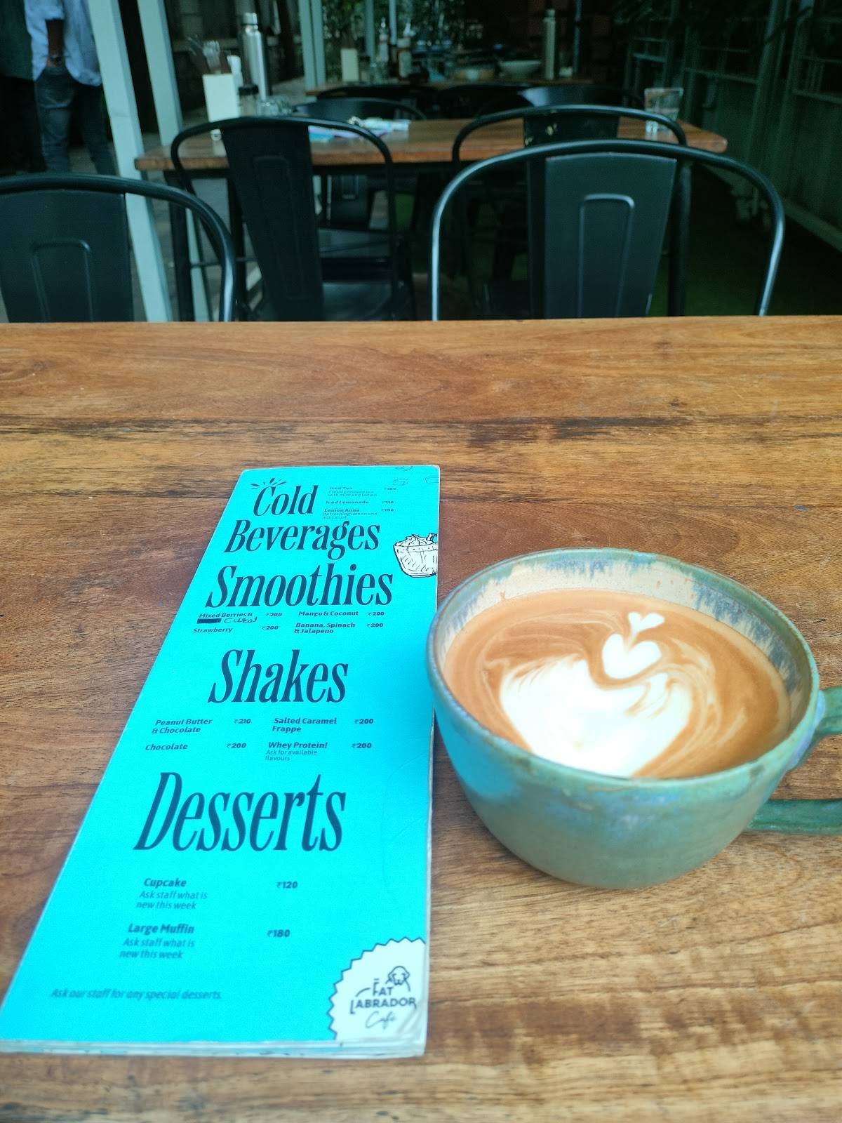 The Fat Labrador Café menu