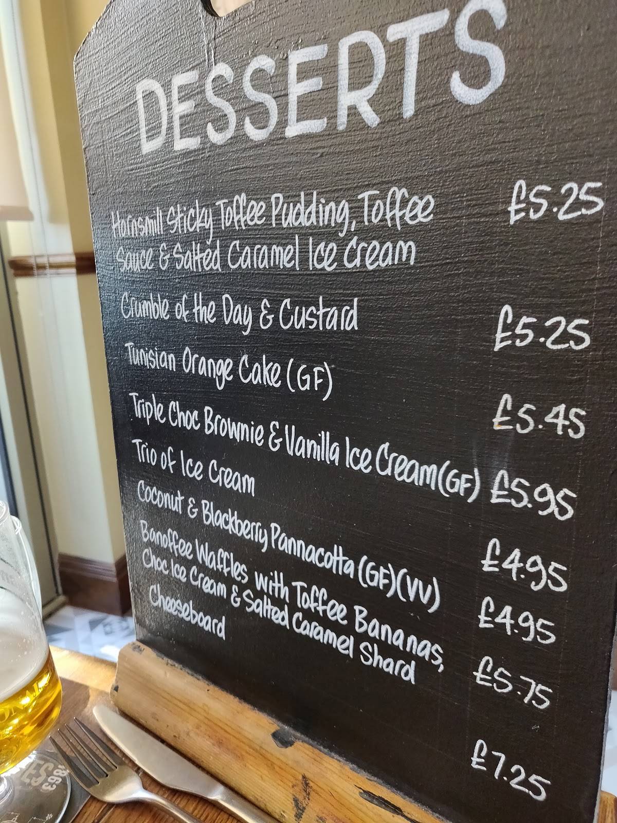 Menu at The Hornsmill pub & bar, Helsby