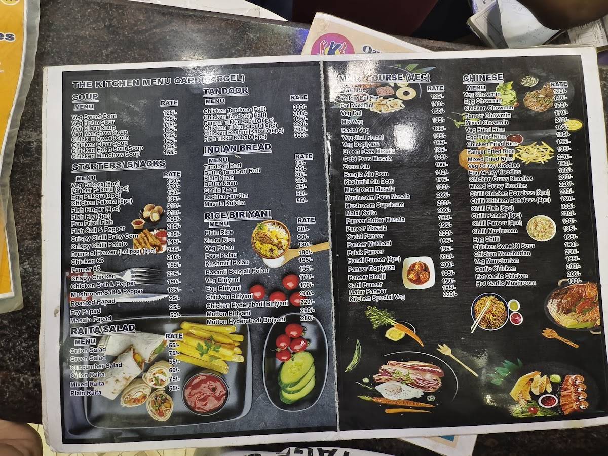 The Kitchen menu
