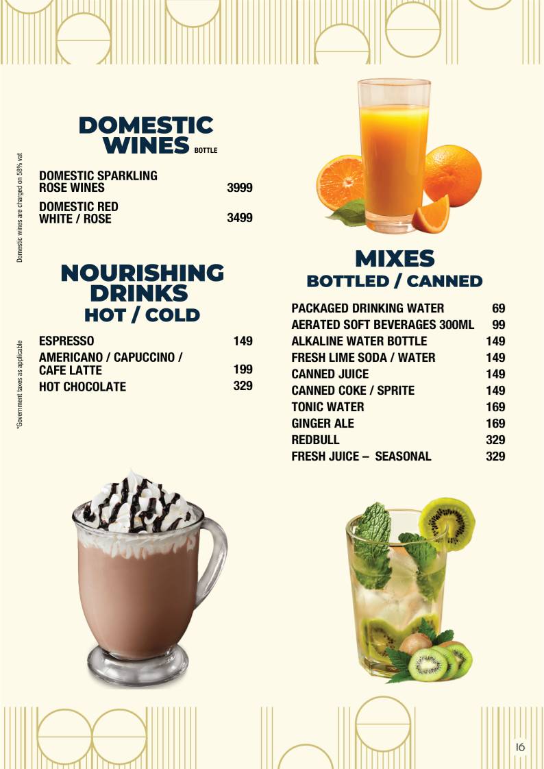 The Living Room Coimbatore menu