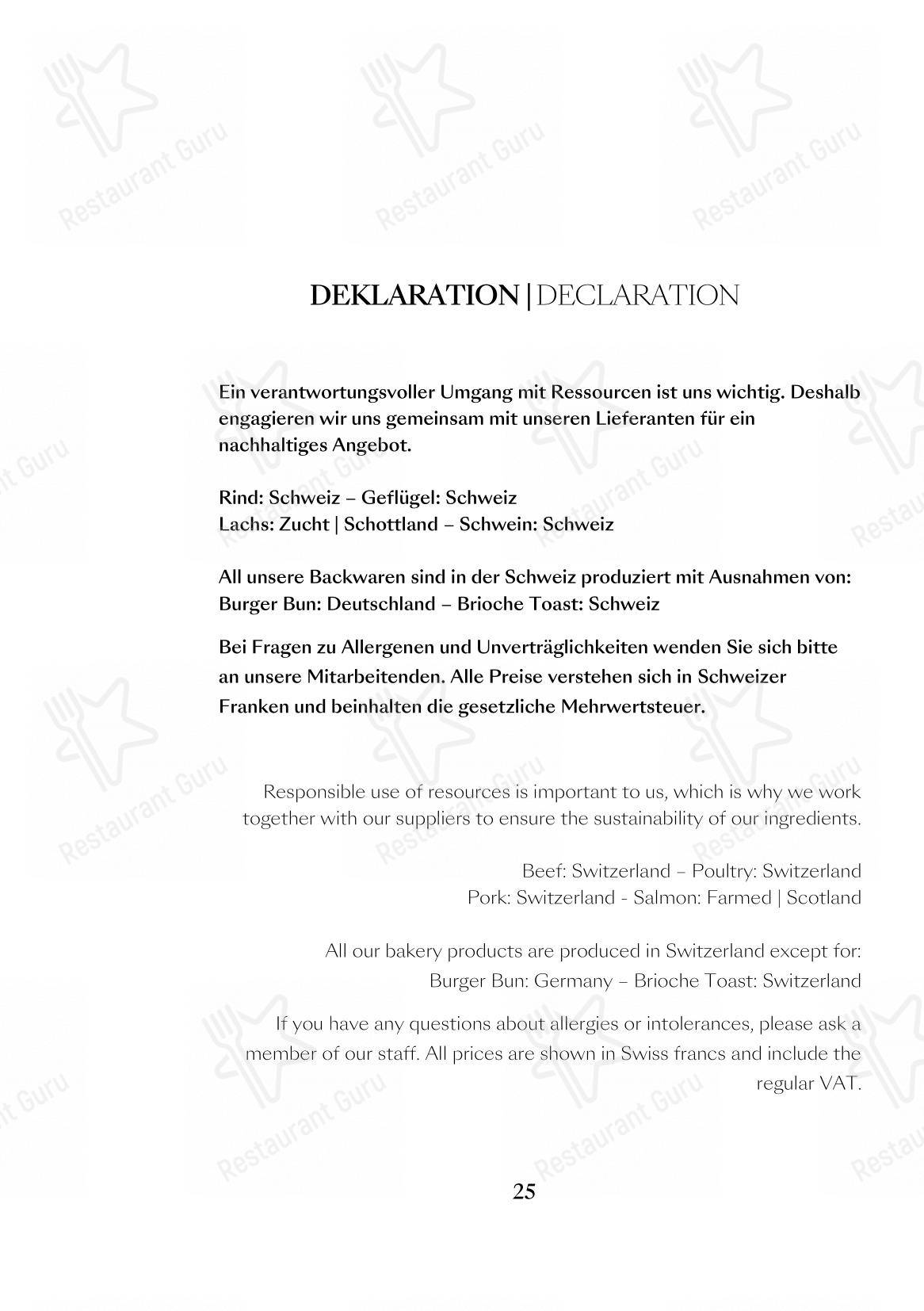 Menu di The Nest - Menu