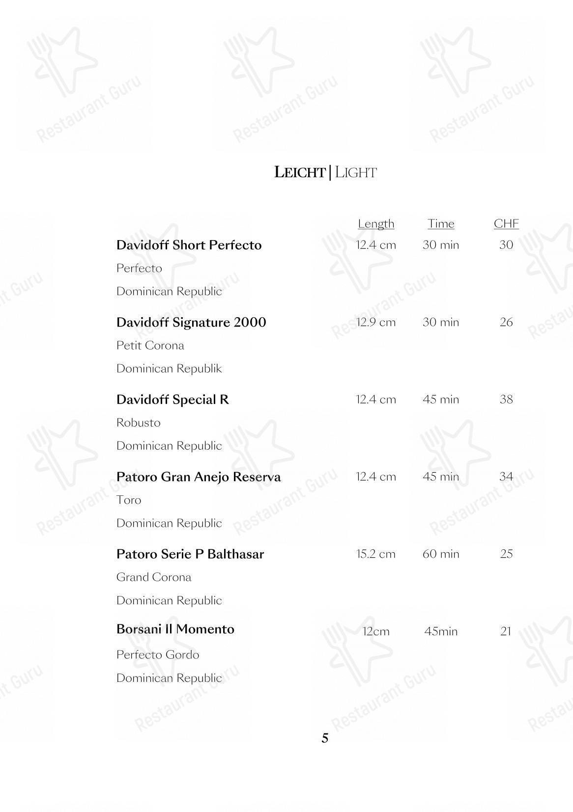 Menu di The Nest - Menu