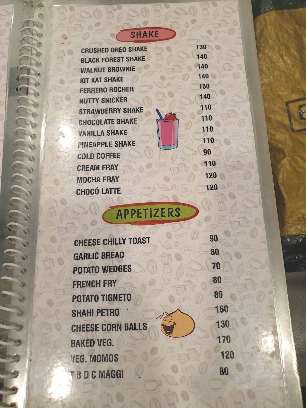 The New Blue Door Cafe & Restaurant menu