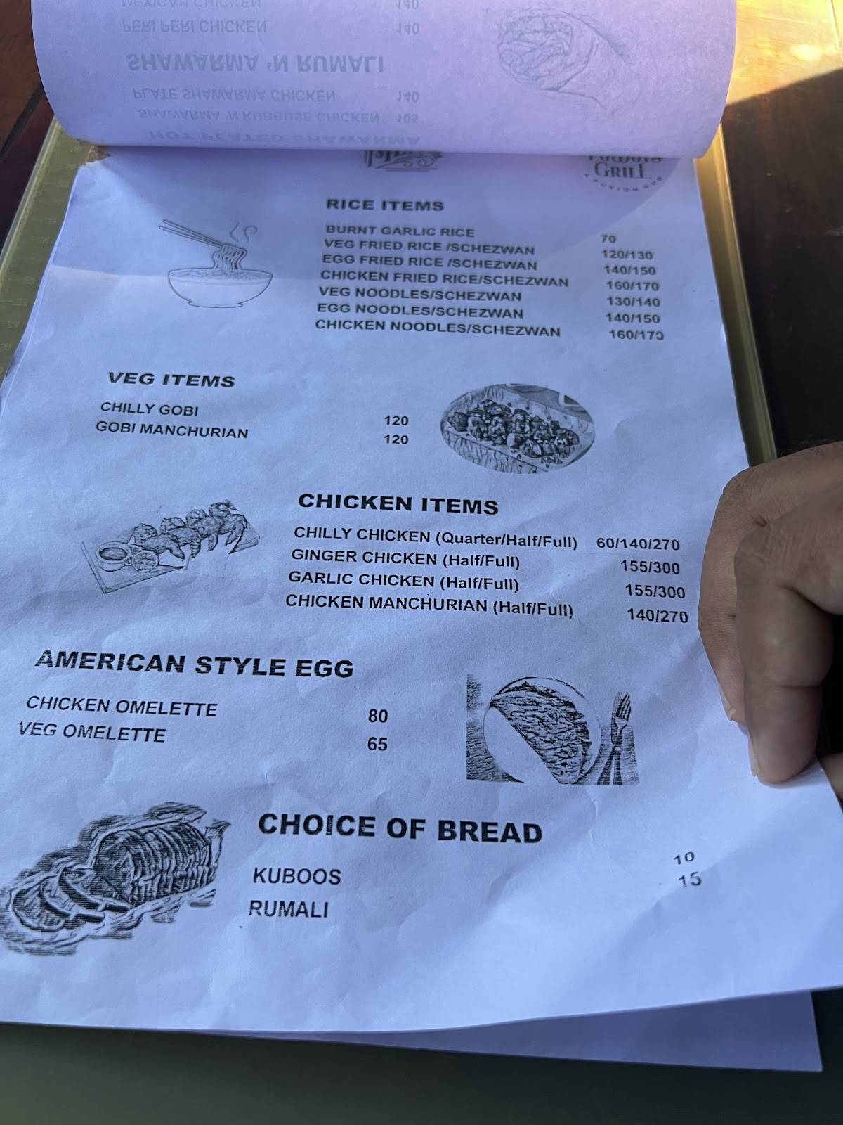 The Po’Boys Grill Athirampuzha, kottayam menu