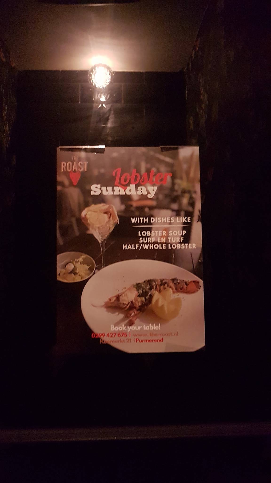 Menu de The Roast restaurant Purmerend