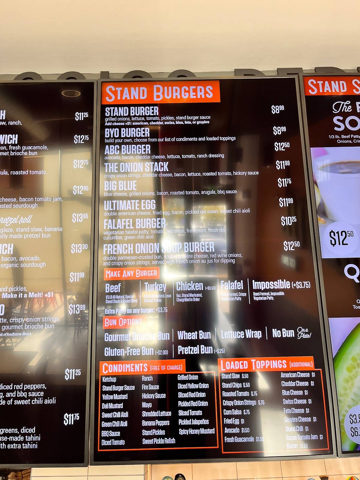 The Stand American Classics Redefined San Diego Menu Menu at The Stand - American Classics Redefined restaurant, Santa Clarita