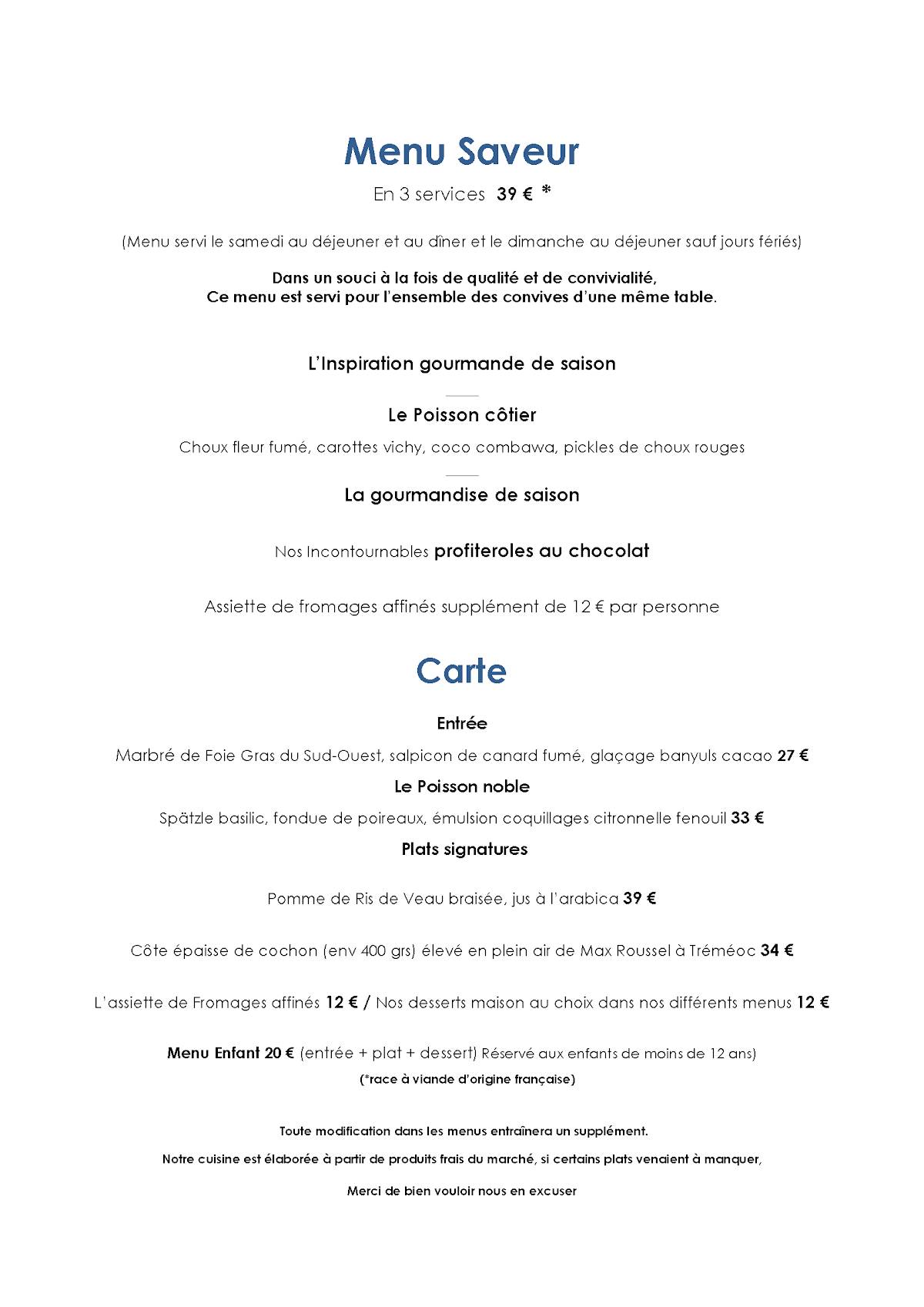 Menu de Ti-Coz