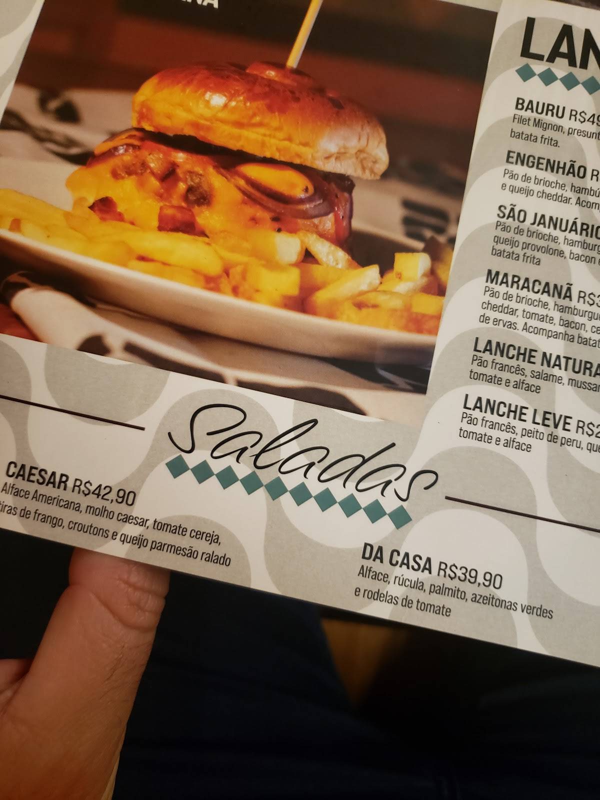 Tijuca Restaurante & Bar cardápio