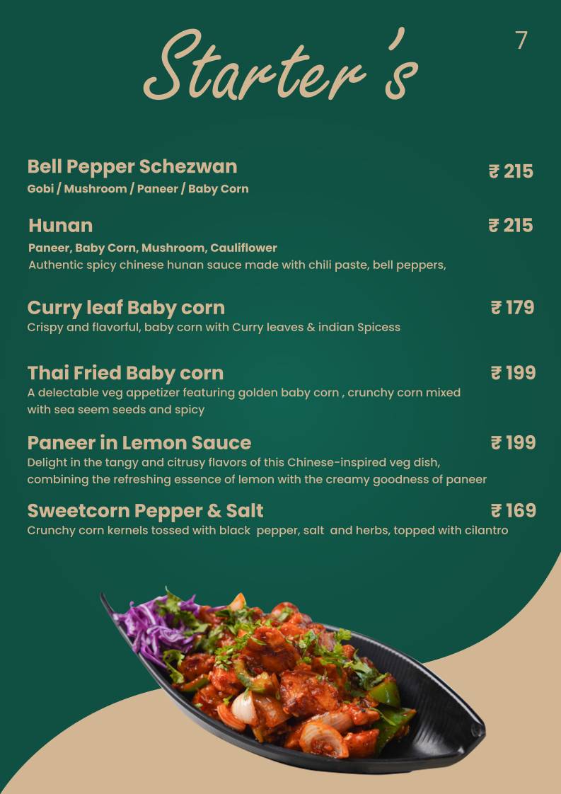TimeSquare Cafe menu