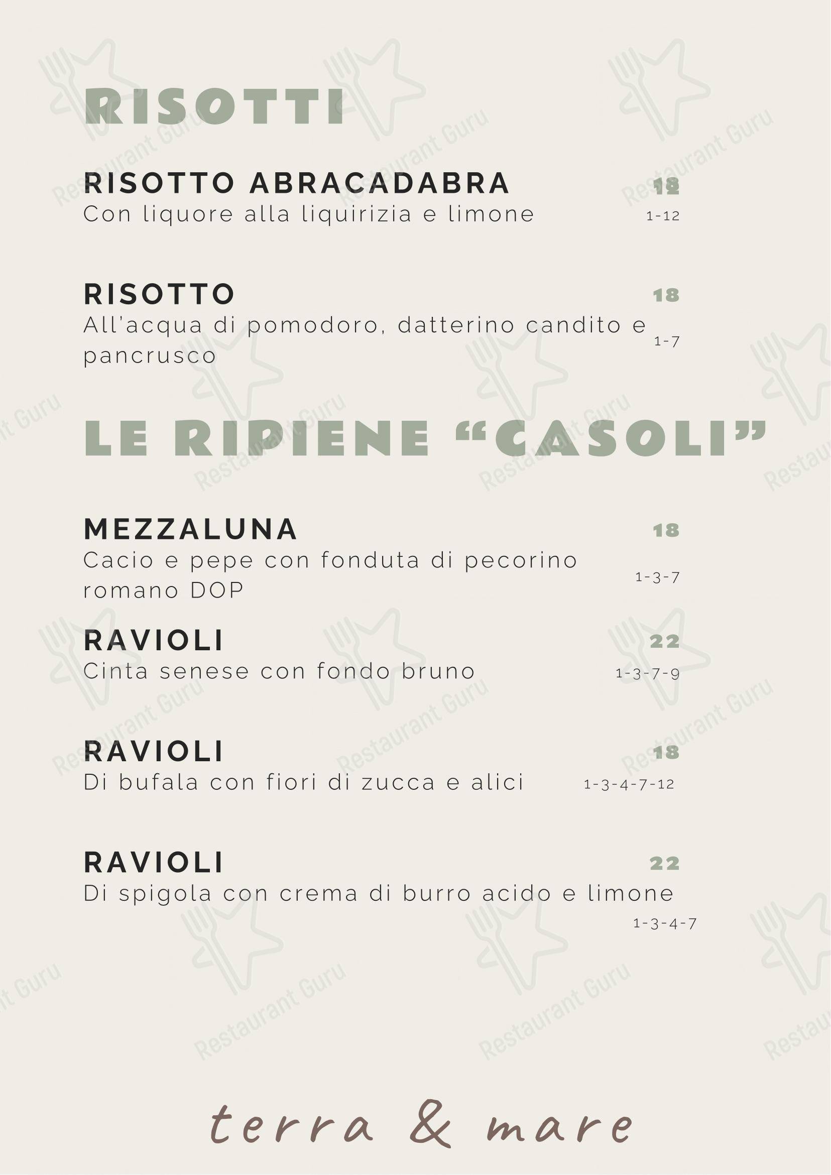 Menu di Tipico 20 - Menu