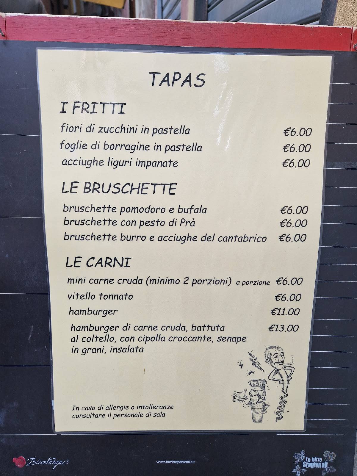 Menu di Tire-Bouchon Di Conti Fabio 