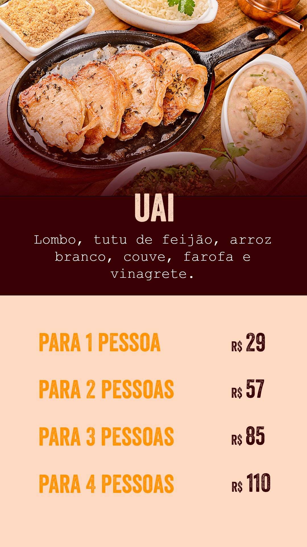 Toca do Caboclo cardápio