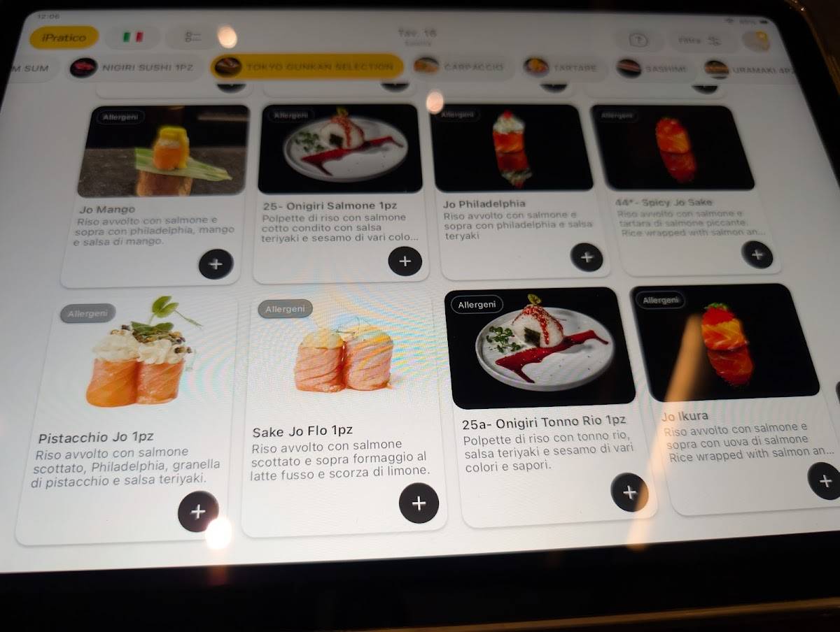 Menu di Tokyo Ristorante Giapponese 