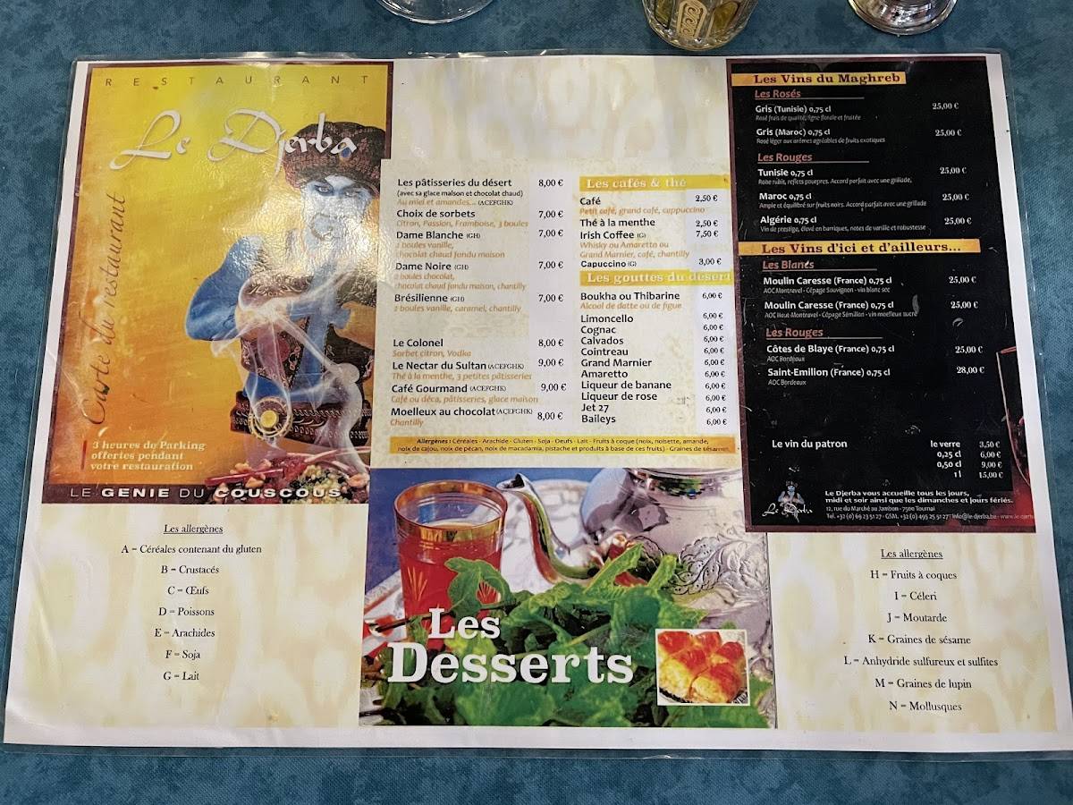 Menu de Djerba