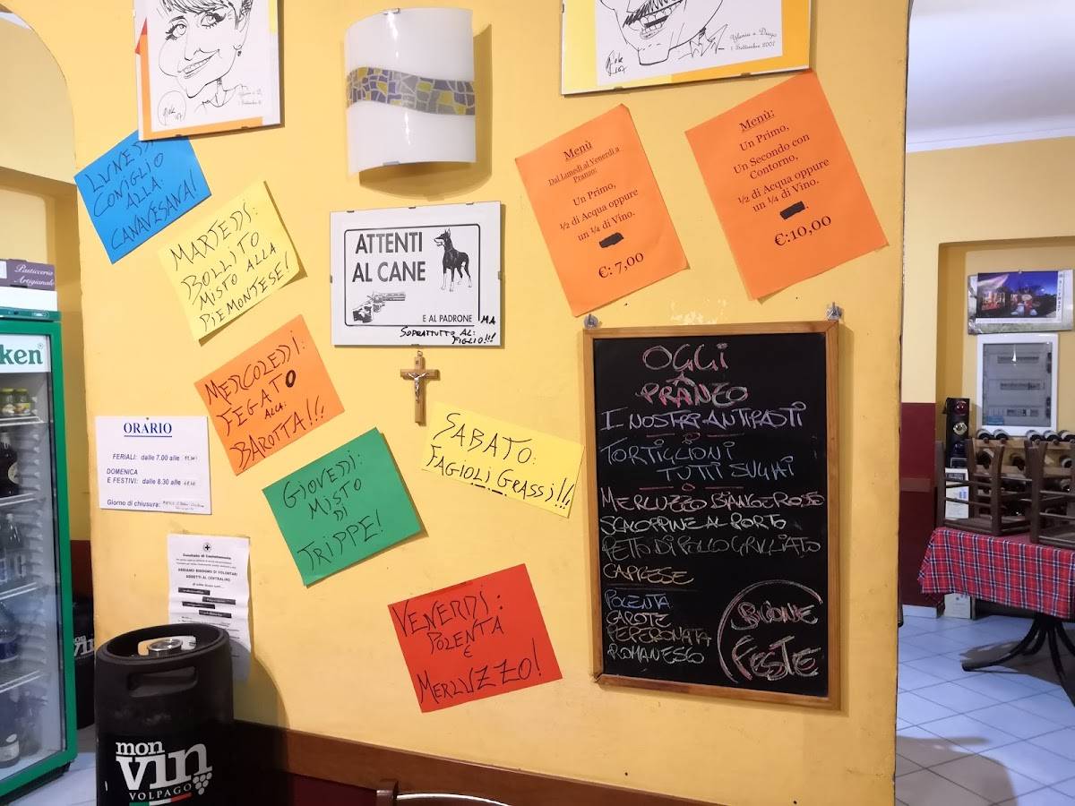 Menu di Trattoria Bar Vittoria 