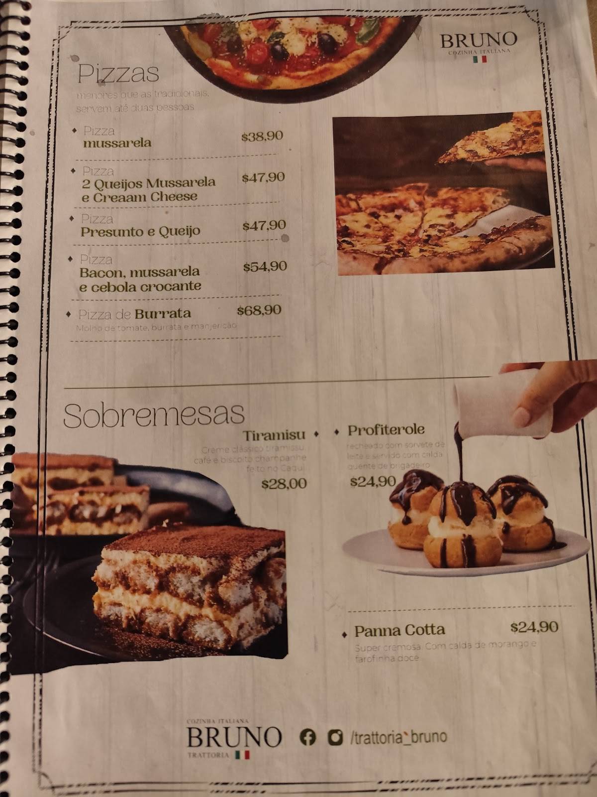 Trattoria Bruno cardápio