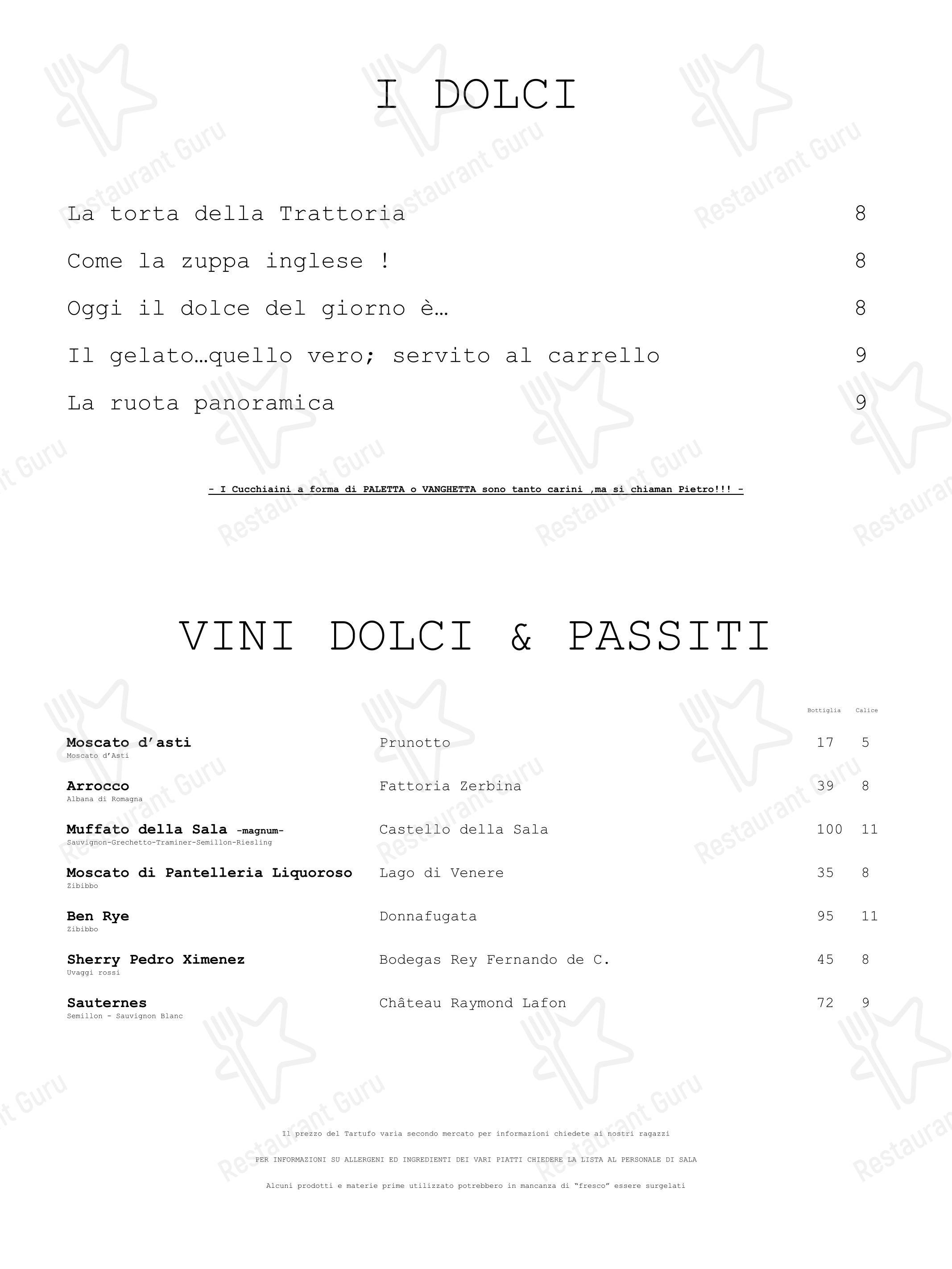 Menu di Trattoria Da Massimo - 菜单