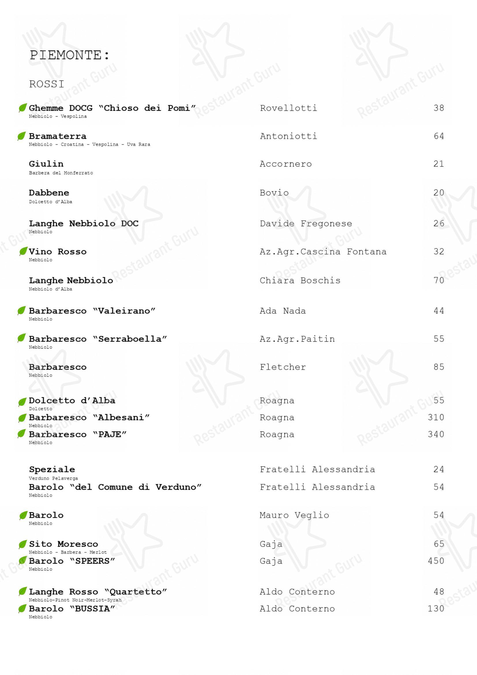 Menu di Trattoria Da Massimo - Детское