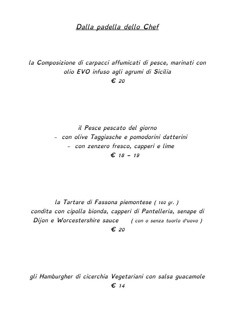 Menu di Trattoria El Bagolo Ristorantino 