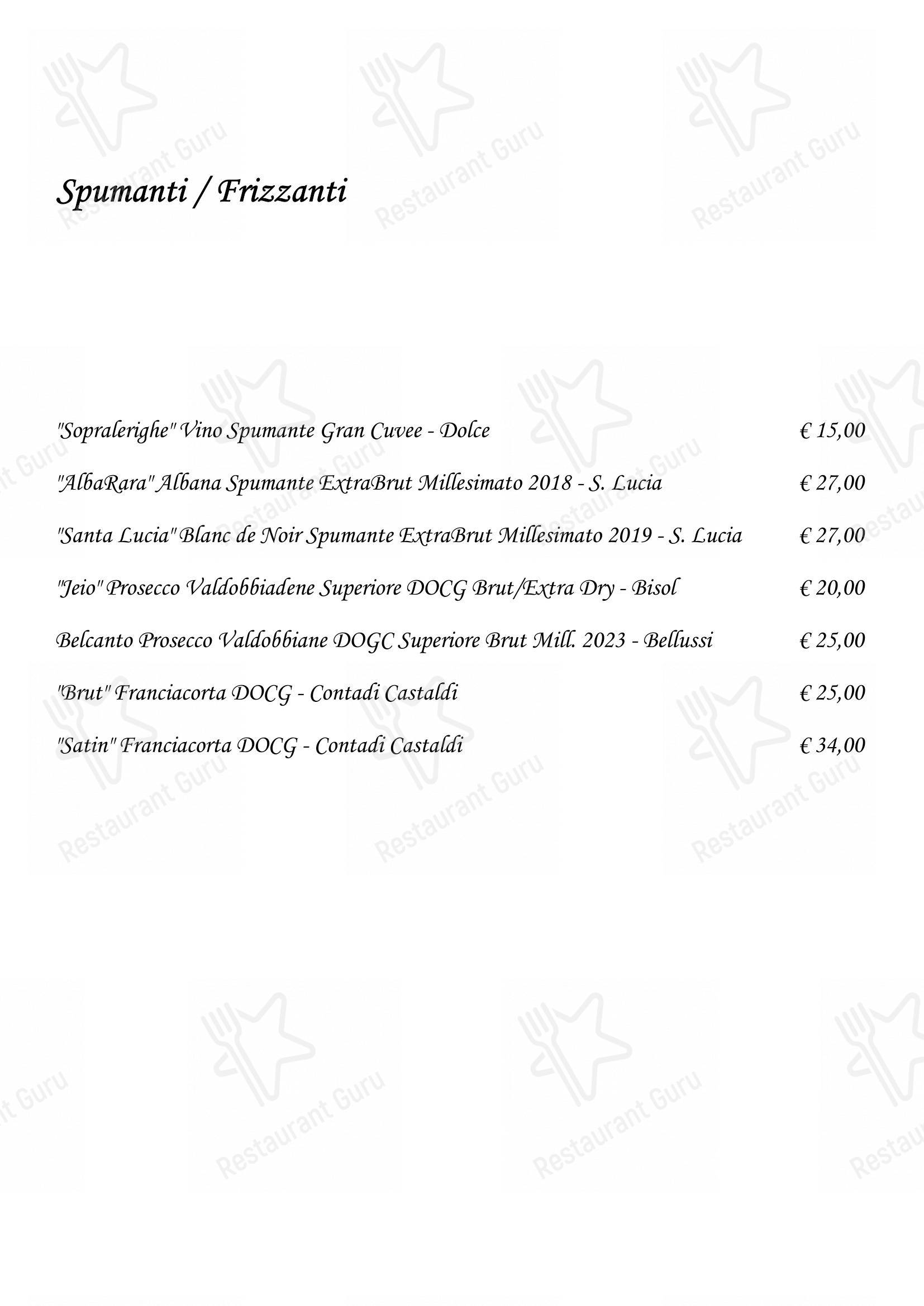 Menu bar per Trattoria La Rustica in Ravenna