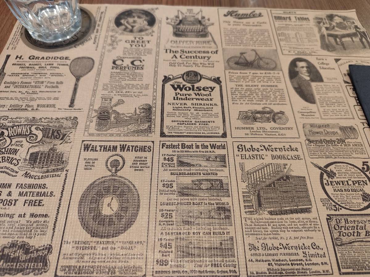 Menu di Trattoria Pinocchio Milano 