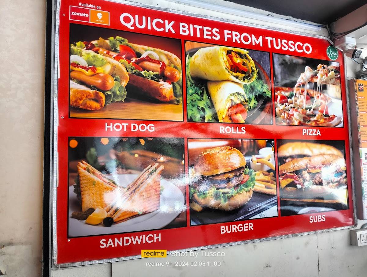 Tussco menu